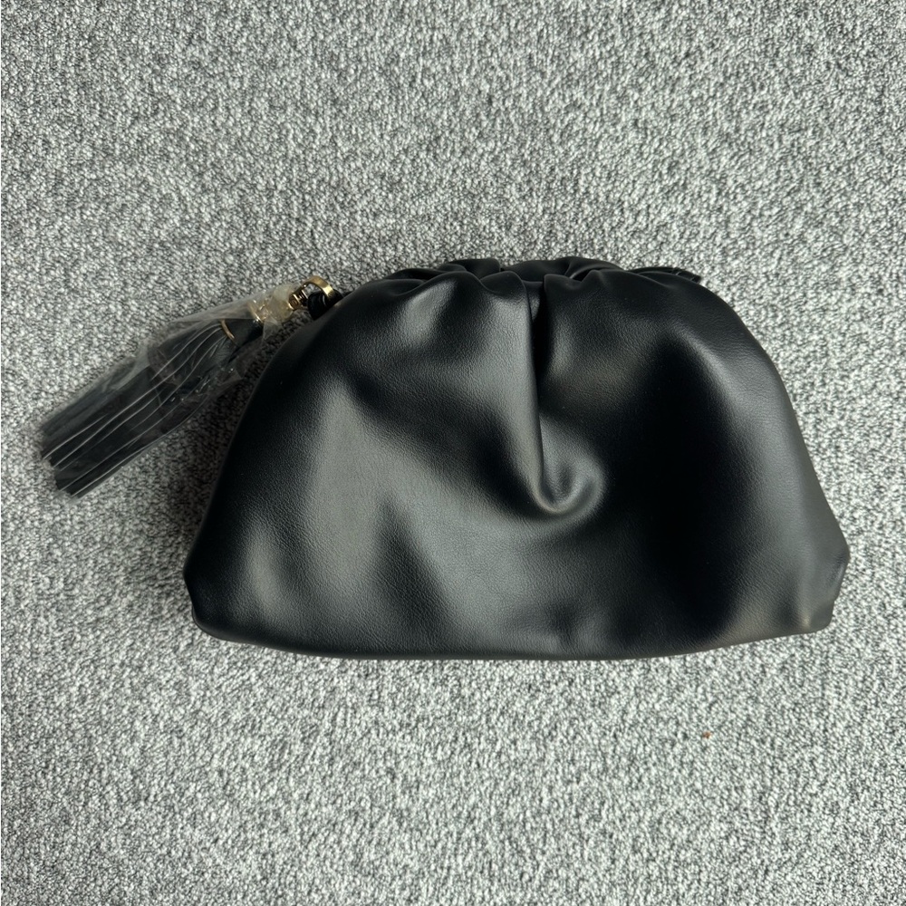 Sleek Black Cosmetic Pouch